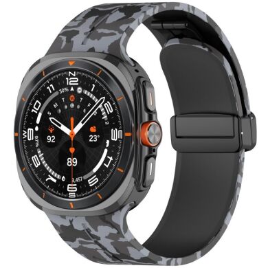 Ремешок Deexe Camouflage Pattern для Samsung Galaxy Watch Ultra (47mm) - Dark Grey