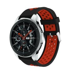 Ремінець Deexe Dual Color для Samsung Galaxy Watch 46mm - Black/Red