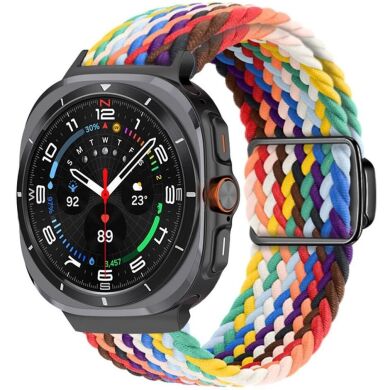 Ремешок Deexe Knitted Strap для Samsung Galaxy Watch Ultra (47mm) - Rainbow