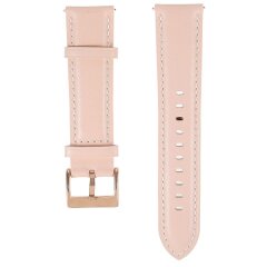 Ремінець Deexe Leather Strap для годинників з шириною кріплення 22мм - Light Pink
