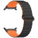 Ремешок Deexe Magnetic Band для Samsung Galaxy Watch Ultra (47mm) - Black / Orange. Фото 3 из 7