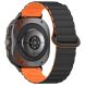 Ремешок Deexe Magnetic Band для Samsung Galaxy Watch Ultra (47mm) - Black / Orange. Фото 1 из 7