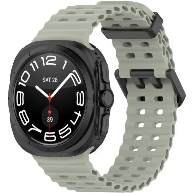 Ремінець Deexe Ocean Strap для Samsung Galaxy Watch Ultra (47mm) - Grey Green