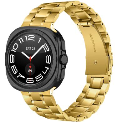 Ремешок Deexe Stainless Steel Strap для Samsung Galaxy Watch 8 (40/44mm) / 8 Classic - Gold