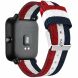 Ремінець UniCase Nylon для годинників з шириною кріплення 20мм - Blue / Black / Red