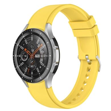 Ремешок UniCase Silicone Strap для Samsung Galaxy Watch 4 Classic (46mm) / Watch 4 Classic (42mm) / Watch 4 (40mm) / Watch 4 (44mm) - Mango Yellow