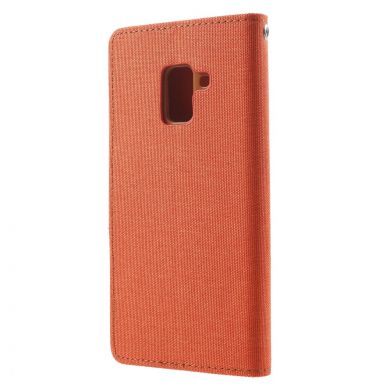 Чехол-книжка MERCURY Canvas Diary для Samsung Galaxy A8 2018 (A530) - Orange