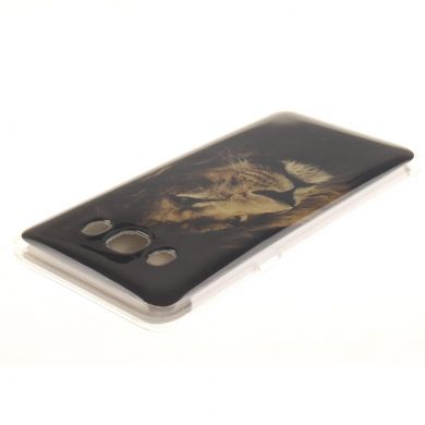 Силиконовая накладка Deexe Life Style для Samsung Galaxy J5 2016 (J510) - Lion Pattern