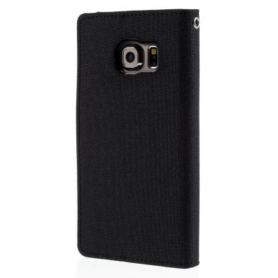 Чехол-книжка MERCURY Canvas Diary для Samsung Galaxy S6 edge (G925) - Black
