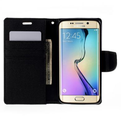 Чехол-книжка MERCURY Canvas Diary для Samsung Galaxy S6 edge (G925) - Black