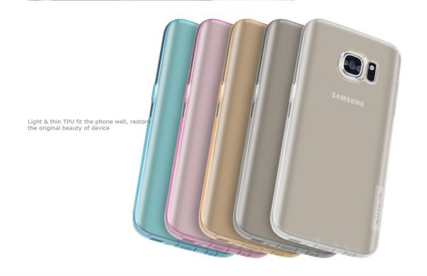 Силіконова накладка NILLKIN Nature TPU 0.6mm для Samsung Galaxy S7 (G930) - Gold