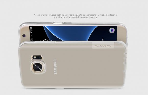 Силіконова накладка NILLKIN Nature TPU 0.6mm для Samsung Galaxy S7 (G930) - Gold