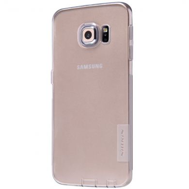 Силіконова накладка NILLKIN 0.6mm Nature TPU для Samsung Galaxy S6 edge, серый