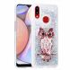 Силиконовая (TPU) накладка Deexe Fashion Glitter для Samsung Galaxy A10s (A107) - Silver/Owl. Фото 3 из 7