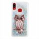 Силиконовая (TPU) накладка Deexe Fashion Glitter для Samsung Galaxy A10s (A107) - Silver/Owl. Фото 2 из 7