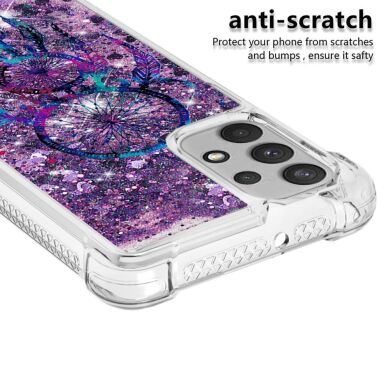 Силиконовый (TPU) чехол Deexe Fashion Glitter для Samsung Galaxy A32 (А325) - Wind Chime