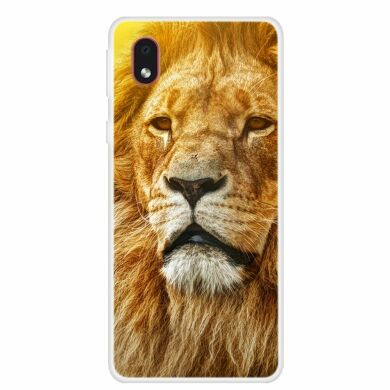 Силиконовый (TPU) чехол Deexe Life Style для Samsung Galaxy A01 Core (A013) - Lion