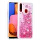 Силіконовий (TPU) чохол Deexe Liquid Glitter для Samsung Galaxy A20s (A207) - Pink