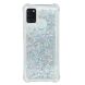 Силиконовый (TPU) чехол Deexe Liquid Glitter для Samsung Galaxy A21s (A217) - Silver. Фото 3 из 8