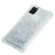 Силиконовый (TPU) чехол Deexe Liquid Glitter для Samsung Galaxy A21s (A217) - Silver. Фото 5 из 8