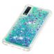 Силіконовий (TPU) чохол Deexe Liquid Glitter для Samsung Galaxy A7 2018 (A750) - Green