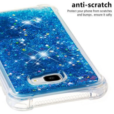 Силіконовий (TPU) чохол Deexe Liquid Glitter для Samsung Galaxy J4+ (J415) - Dark Blue