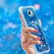 Силиконовый (TPU) чехол Deexe Liquid Glitter для Samsung Galaxy J4+ (J415) - Dark Blue. Фото 2 из 7