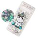 Силіконовий (TPU) чохол Deexe Liquid Glitter для Samsung Galaxy S10, Unicorn