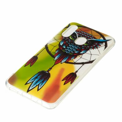 Силиконовый (TPU) чехол Deexe LumiCase для Samsung Galaxy A20e - Owl Dream Catcher