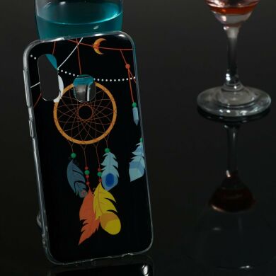 Силіконовий (TPU) чохол Deexe LumiCase для Samsung Galaxy A40 (А405) - Feather Dream Catcher