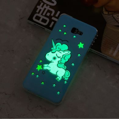 Силіконовий (TPU) чохол Deexe LumiCase для Samsung Galaxy J4+ (J415) - Unicorn Luminous TPU