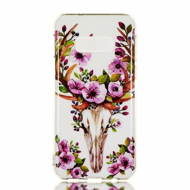 Силіконовий (TPU) чохол Deexe LumiCase для Samsung Galaxy S10e (G970) - Flowered Elk