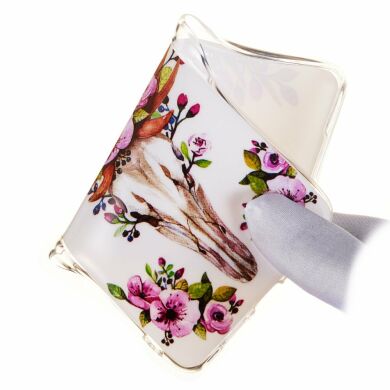 Силіконовий (TPU) чохол Deexe LumiCase для Samsung Galaxy S10e (G970) - Flowered Elk