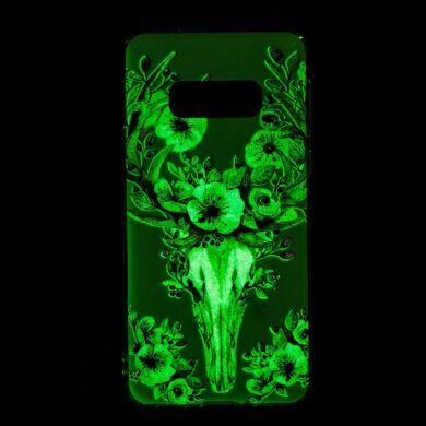 Силіконовий (TPU) чохол Deexe LumiCase для Samsung Galaxy S10e (G970) - Flowered Elk