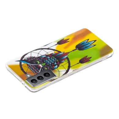 Силиконовый (TPU) чехол Deexe LumiCase для Samsung Galaxy S21 FE (G990) - Owl Wind Chimes