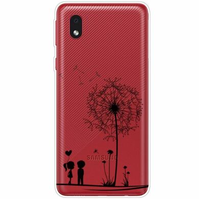 Силиконовый (TPU) чехол Deexe Pretty Glossy для Samsung Galaxy A01 Core (A013) - Dandelion