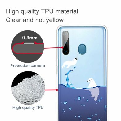 Силіконовий (TPU) чохол Deexe Pretty Glossy для Samsung Galaxy A11 (A115) / Galaxy M11 (M115) - Bear