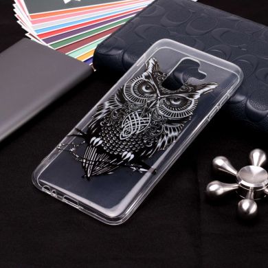 Силиконовый (TPU) чехол Deexe Pretty Glossy для Samsung Galaxy A6+ 2018 (A605) - Owl