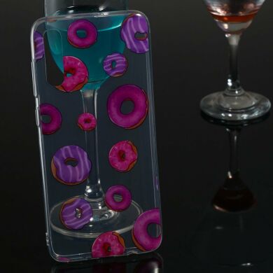 Силіконовий (TPU) чохол Deexe Pretty Glossy для Samsung Galaxy A70 (A705) - Doughnuts