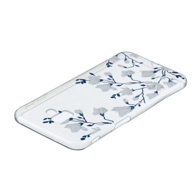 Силіконовий (TPU) чохол Deexe Pretty Glossy для Samsung Galaxy J6+ (J610) - White Flower