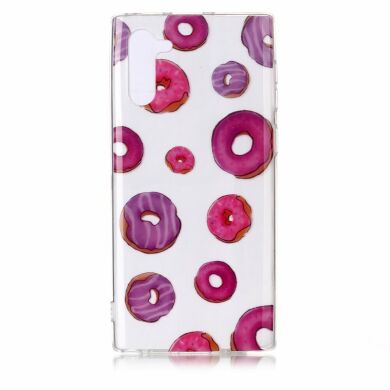 Силіконовий (TPU) чохол Deexe Pretty Glossy для Samsung Galaxy Note 10 (N970) - Doughnuts