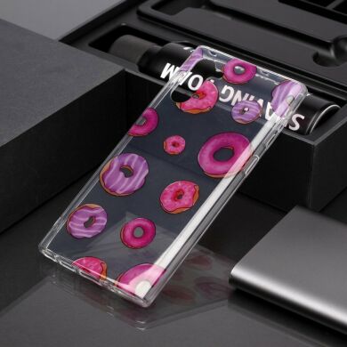 Силіконовий (TPU) чохол Deexe Pretty Glossy для Samsung Galaxy Note 10 (N970) - Doughnuts