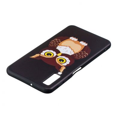 Силиконовый (TPU) чехол UniCase Color Style для Samsung Galaxy A7 2018 (A750) - Brown Owl