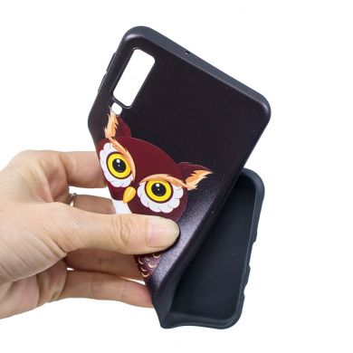 Силиконовый (TPU) чехол UniCase Color Style для Samsung Galaxy A7 2018 (A750) - Brown Owl