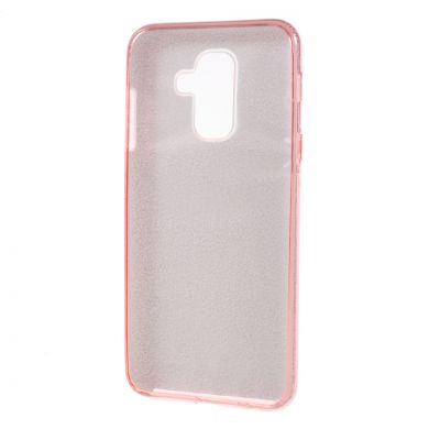 Силиконовый (TPU) чехол UniCase Glitter Cover для Samsung Galaxy A6+ 2018 (A605) - Rose Gold