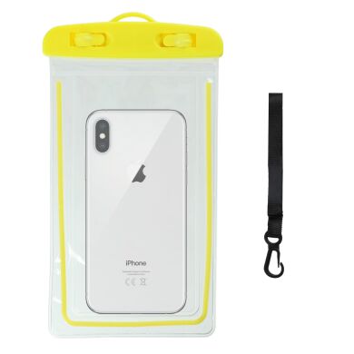Влагозащитный чехол ArmorStandart Waterproof Phosphoric для смартфонов с диагональю до 7 дюймов - Yellow