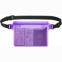 Вологозахисний чохол UniCase Swimming Bag - Transparent / Purple