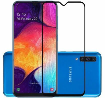 Захисне скло Deexe 5D Full Glue для Samsung Galaxy A50 (A505) - Black