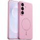 Защитный чехол ABEEL Liquid Silicone Magnetic для Samsung Galaxy S26 (S942) - Pink. Фото 1 из 7