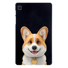 Защитный чехол Deexe Animal Series для Samsung Galaxy Tab A7 Lite (T220/T225) - Corgi